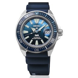 Seiko Prospex Men's Blue Silicone Strap Watch
