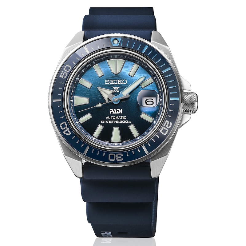 Seiko Prospex Men's Blue Silicone Strap Watch