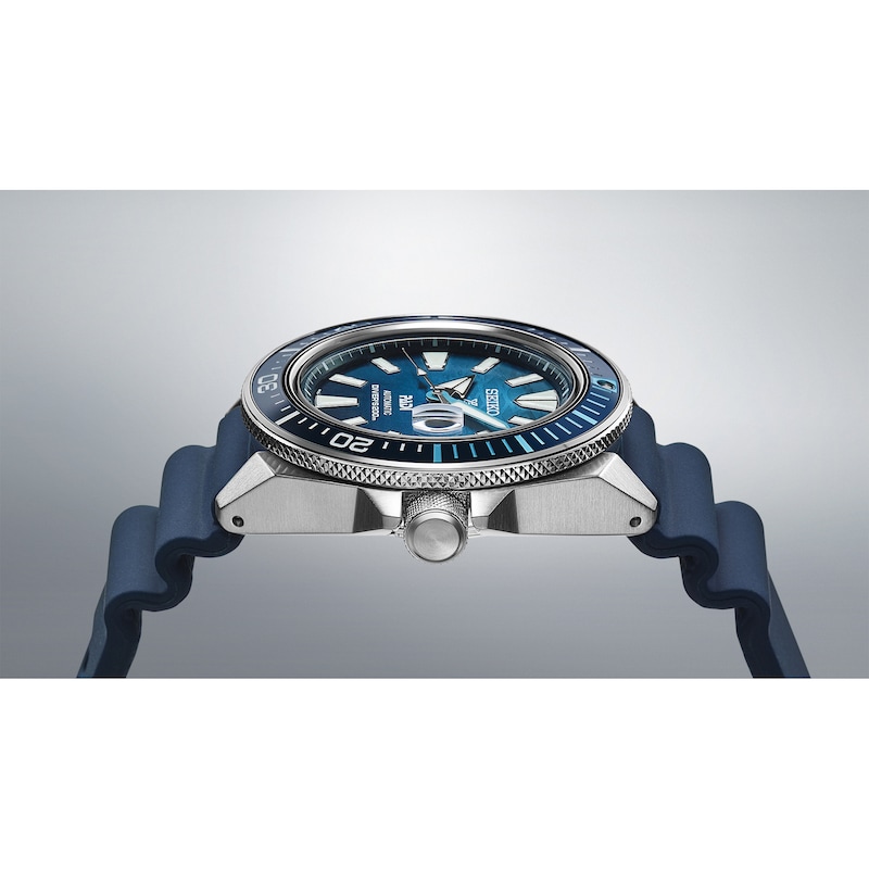 Seiko Prospex Men's Blue Silicone Strap Watch