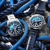 Thumbnail Image 4 of Seiko Prospex Men's Blue Silicone Strap Watch