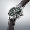 Thumbnail Image 3 of Seiko Men's Presage Mockingbird Brown Leather Strap Watch