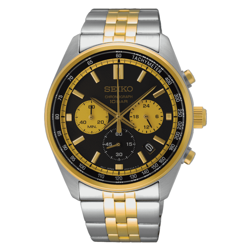 Main Image 1 of Seiko Conceptual Coutura Men's 35mm Black Dial Two Tone Bracelet Watch