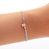 Thumbnail Image 5 of Olivia Burton Grey Leather Strap Watch & Two Tone Bee Bracelet Gift Set