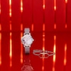 Thumbnail Image 6 of Olivia Burton Grey Leather Strap Watch & Two Tone Bee Bracelet Gift Set