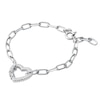 Thumbnail Image 0 of Michael Kors Love Silver Cubic Zirconia Chain Bracelet