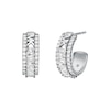 Thumbnail Image 1 of Michael Kors Brilliance Sterling Silver Cubic Zirconia Hoop Earrings
