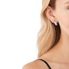 Thumbnail Image 3 of Michael Kors Brilliance Sterling Silver Cubic Zirconia Hoop Earrings