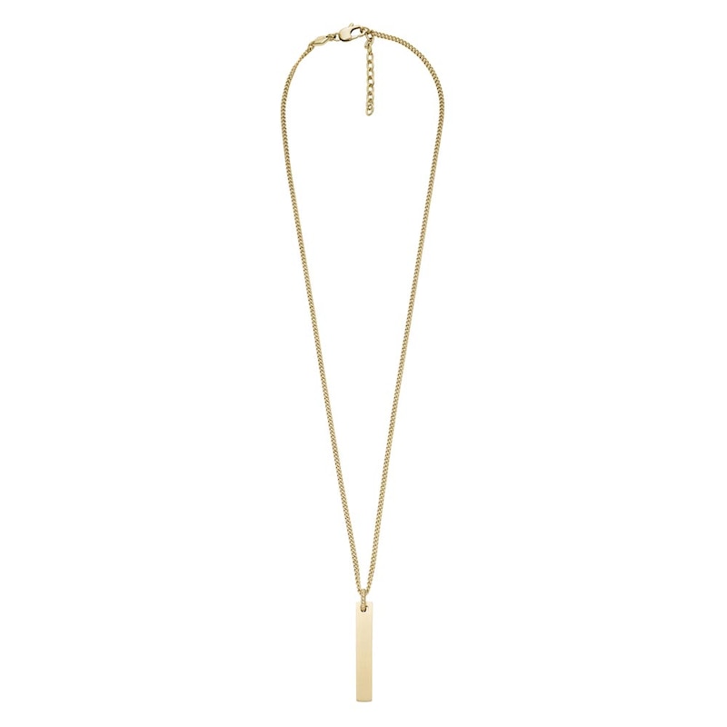 Main Image 1 of Fossil Drew Men's Gold Tone Stainless Steel Chain Necklace