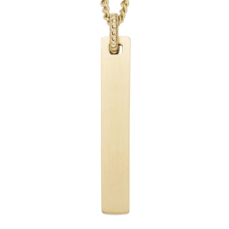 Main Image 2 of Fossil Drew Men's Gold Tone Stainless Steel Chain Necklace