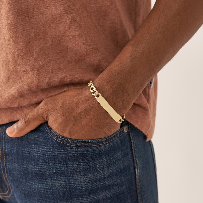 Main Image 3 of Fossil Drew Men's Gold Tone Stainless Steel Chain Bracelet
