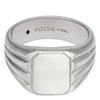Thumbnail Image 2 of Fossil All Stacked Up Men's Steel Signet Ring (Size T 1/2)