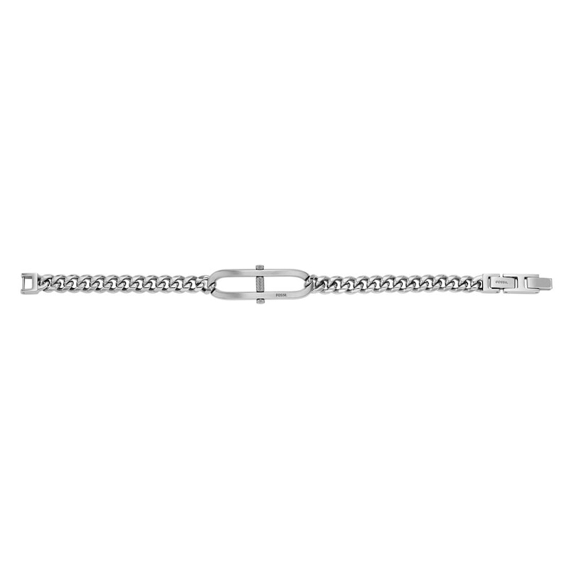 Main Image 2 of Fossil Heritage Men's D-Link Stainless Steel 7" Chain Bracelet