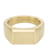 Thumbnail Image 2 of Fossil All Stacked Up Gold Plated Signet Ring (Size T 1/2)
