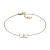 Fossil Radiant Wing Mother of Pearl Butterfly Chain Bracelet