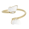 Thumbnail Image 1 of Fossil Radiant Wings Mother Of Pearl Butterfly Ring (Size J)