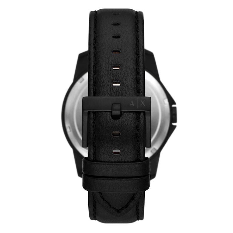 Armani Exchange Men's Black Watch & Bracelet Gift Set