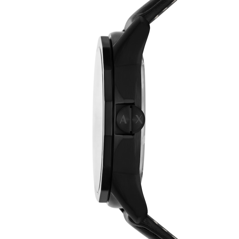 Armani Exchange Men's Black Watch & Bracelet Gift Set