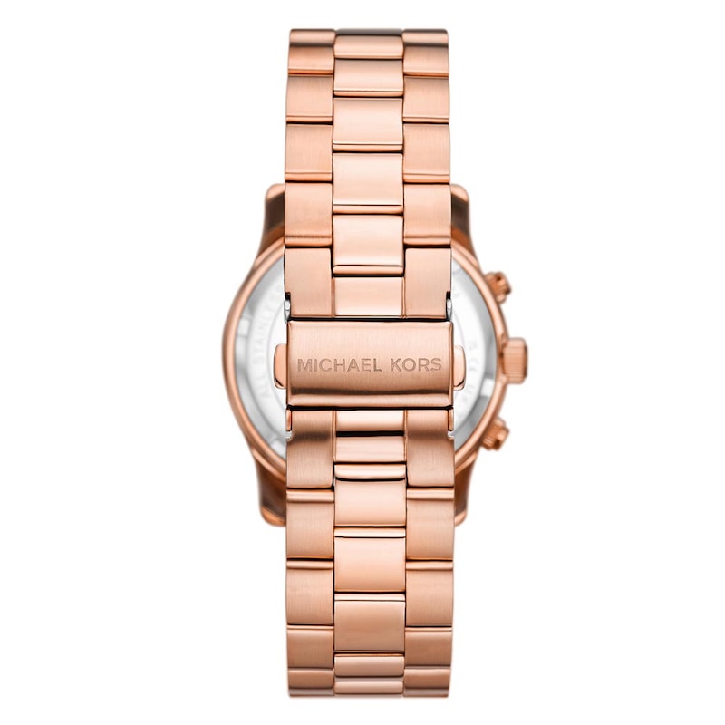 Michael Kors Runway Ladies' Rose Gold Tone Bracelet Watch