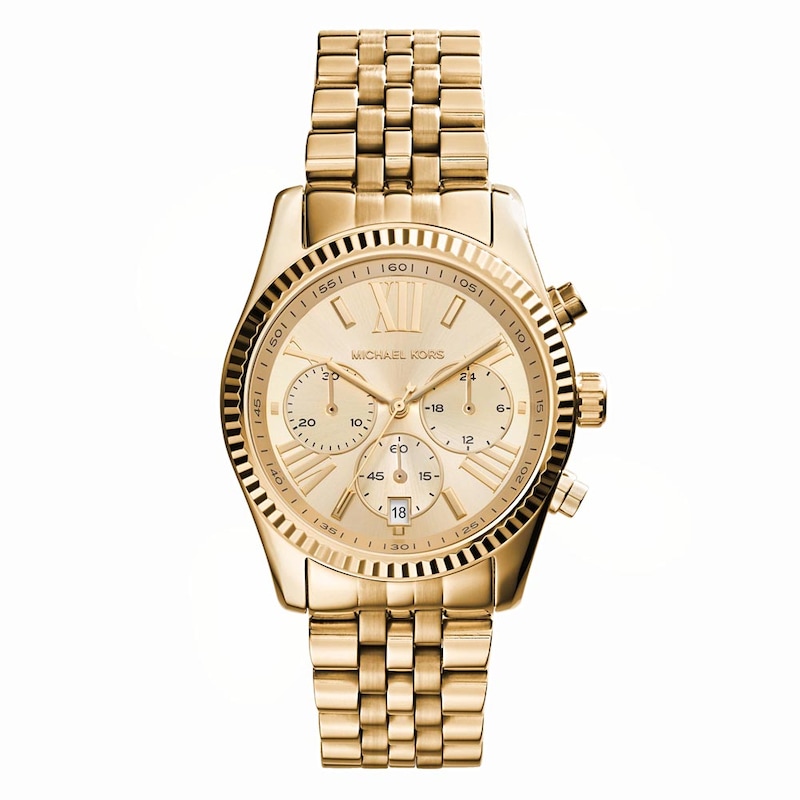 Michael Kors Lexington Ladies' Gold Tone Bracelet Watch