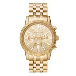 Michael Kors Hutton Men's Gold Tone Bracelet Watch
