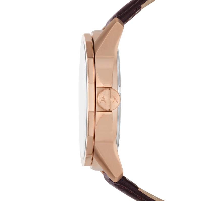 Main Image 3 of Armani Exchange Men's Brown Leather Strap Watch