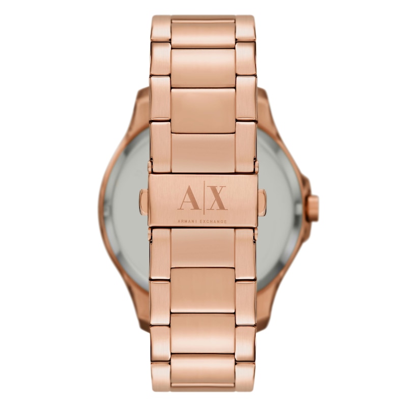 Armani Exchange Men's Rose Gold Tone Bracelet Watch