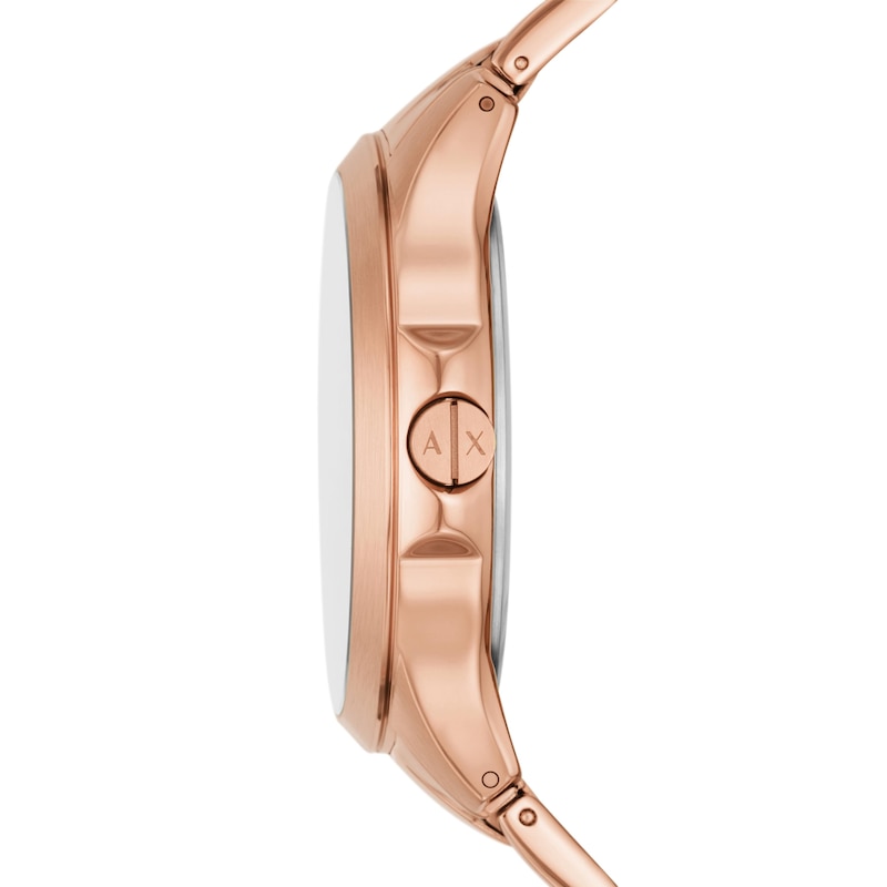 Armani Exchange Men's Rose Gold Tone Bracelet Watch
