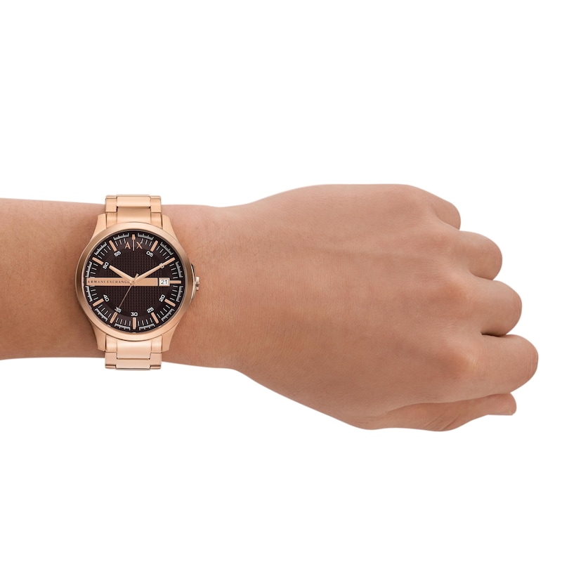 Main Image 4 of Armani Exchange Men's Rose Gold Tone Bracelet Watch
