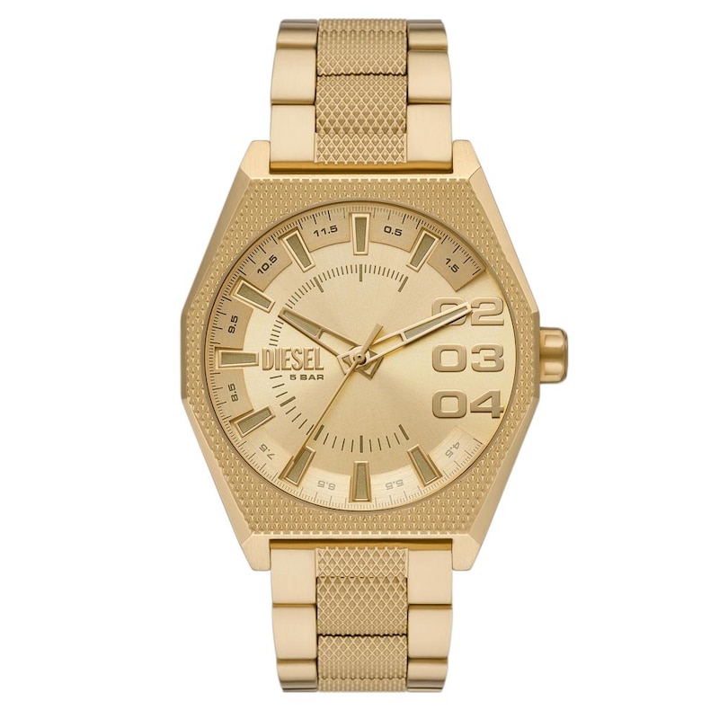 Main Image 1 of Diesel Scraper Men's Gold Tone Bracelet Watch
