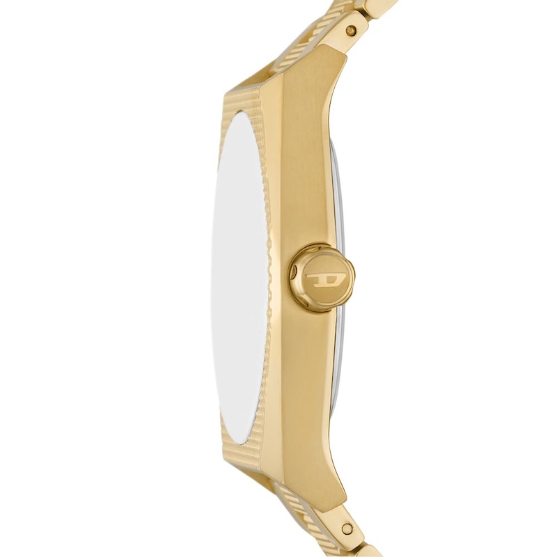 Diesel Scraper Men's Gold Tone Bracelet Watch