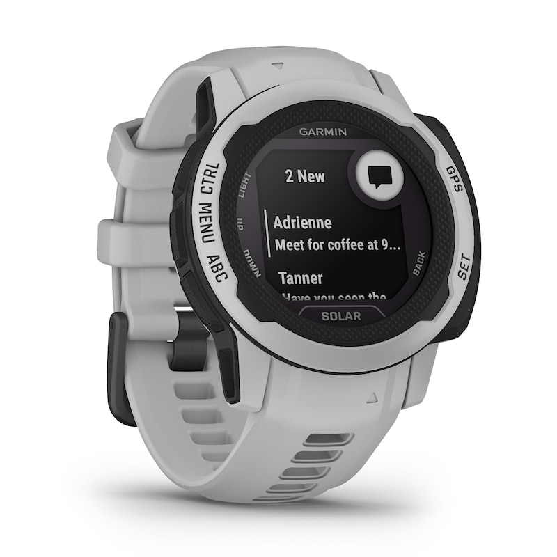 Main Image 2 of Garmin Instinct 2 Solar Edition Mist Grey Strap Smartwatch