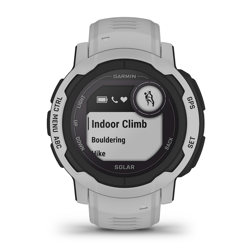Main Image 2 of Garmin Instinct 2 Solar Edition Mist Grey Strap Smartwatch