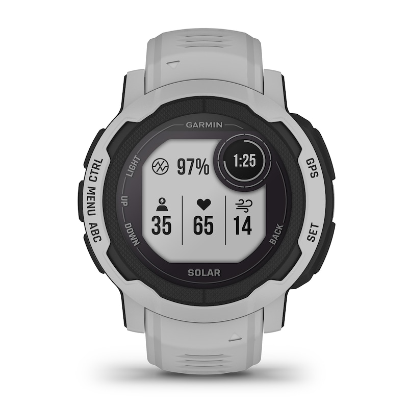 Main Image 3 of Garmin Instinct 2 Solar Edition Mist Grey Strap Smartwatch