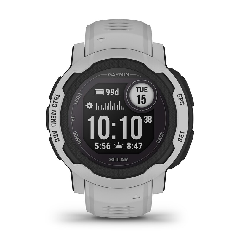 Main Image 4 of Garmin Instinct 2 Solar Edition Mist Grey Strap Smartwatch