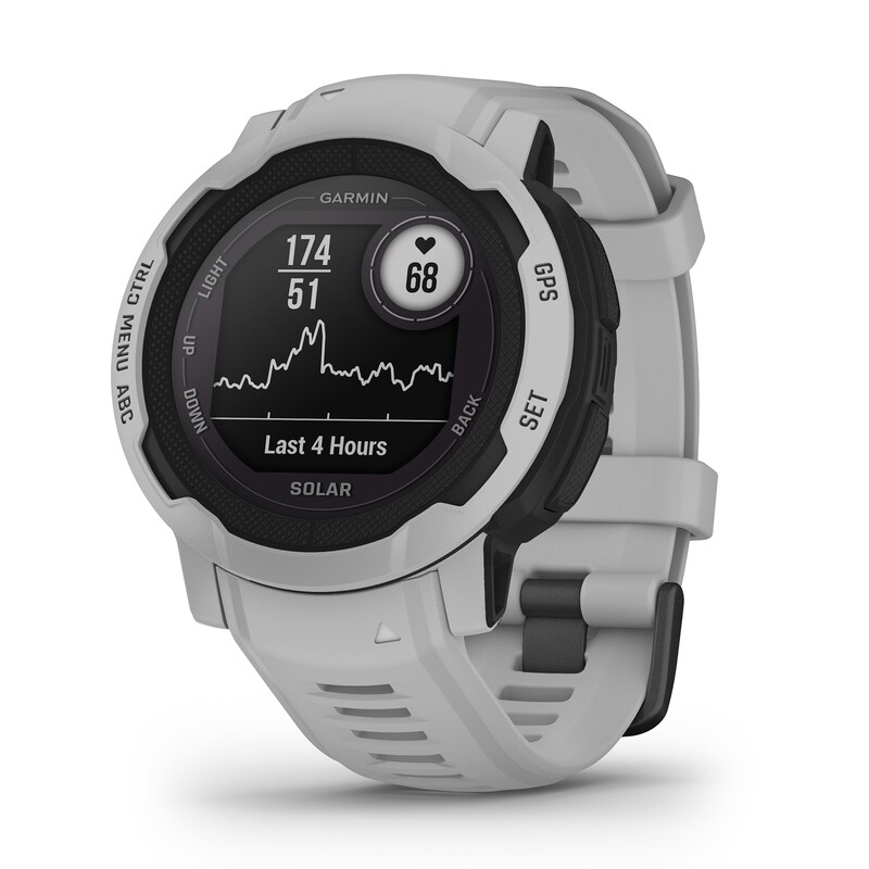 Main Image 7 of Garmin Instinct 2 Solar Edition Mist Grey Strap Smartwatch