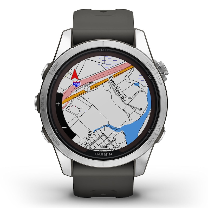 Main Image 2 of Garmin Fenix 7S Pro Solar 30mm Graphite Strap Smartwatch