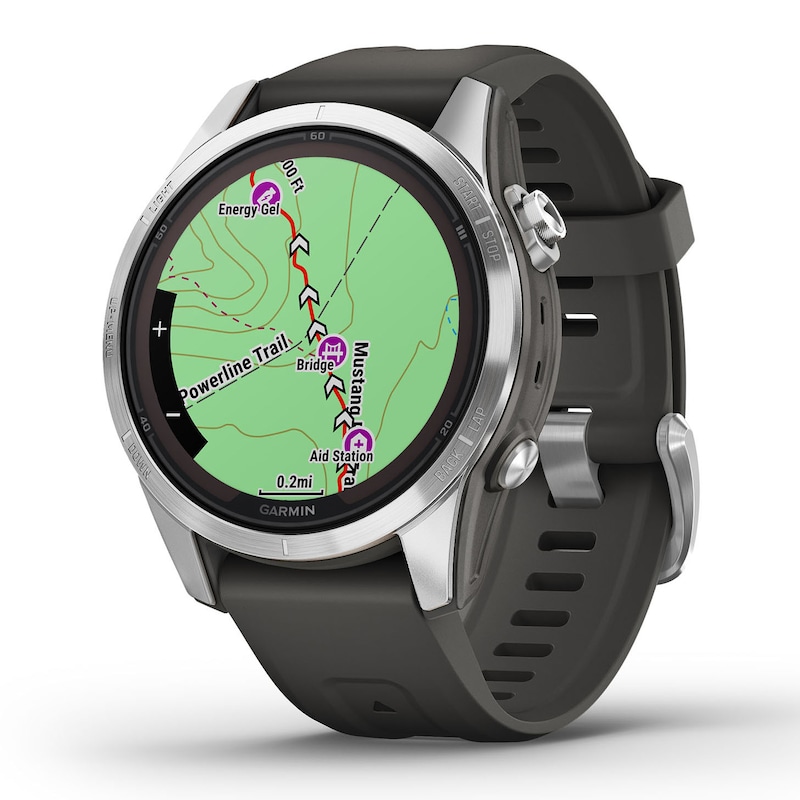 Main Image 5 of Garmin Fenix 7S Pro Solar 30mm Graphite Strap Smartwatch