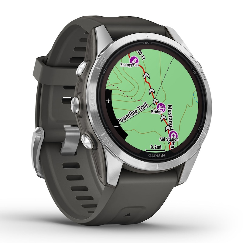 Main Image 6 of Garmin Fenix 7S Pro Solar 30mm Graphite Strap Smartwatch