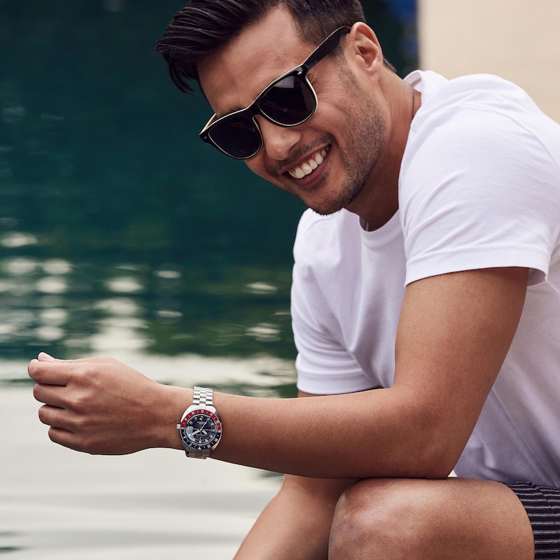 Main Image 4 of Bulova Archive Oceanographer GMT Men's Bracelet Watch