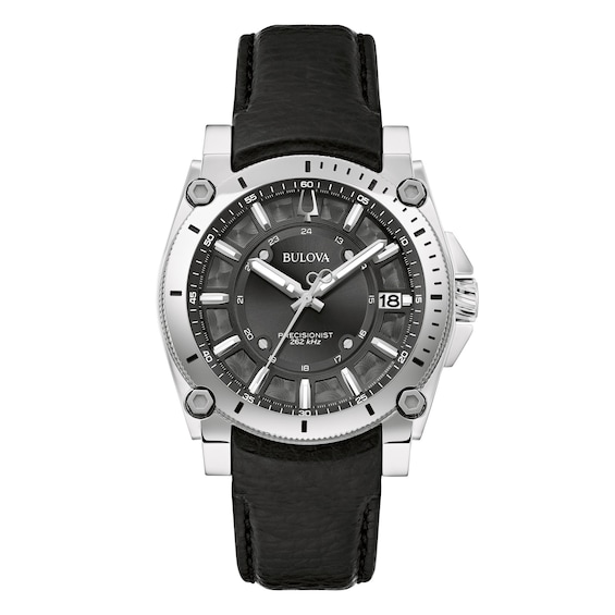 Bulova Icon High Precision Men's Leather Strap Watch