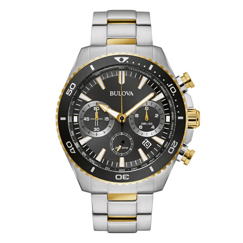 Main Image 1 of Bulova High Precision Chronograph Men's Two-Tone Stainless Steel Bracelet Watch