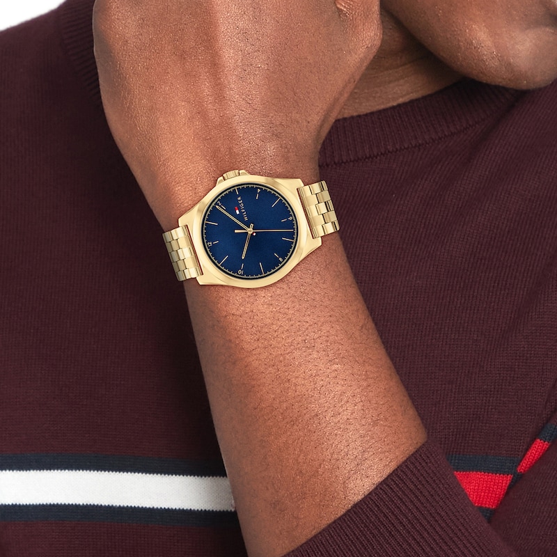 Tommy Hilfiger Men's Gold Tone IP Bracelet Watch