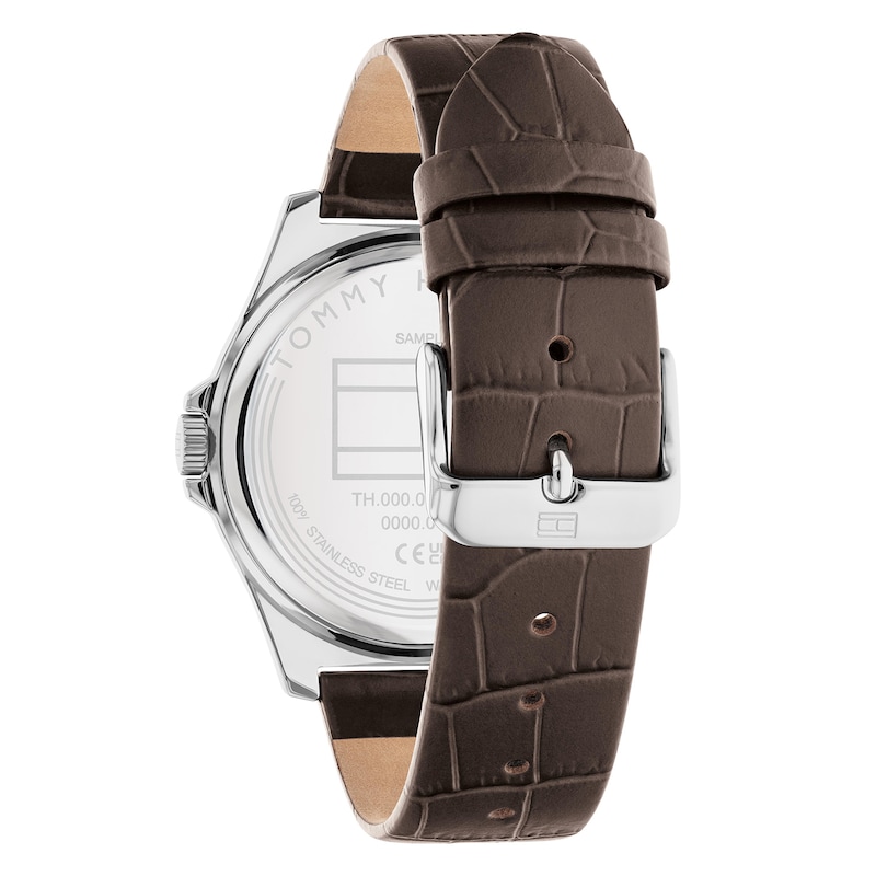 Tommy Hilfiger Men's Brown Leather Strap Watch