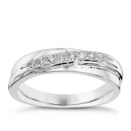 9ct White Gold Diamond Eternity Ring