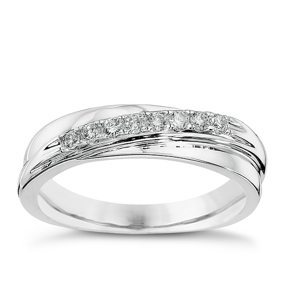 9ct White Gold Diamond Eternity Ring