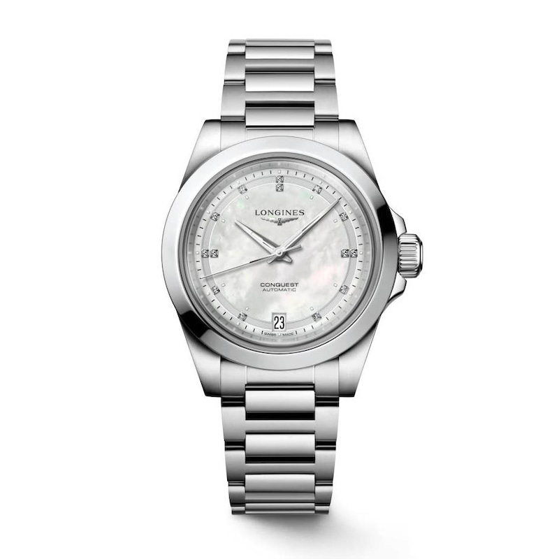 Main Image 1 of Longines Conquest Diamond Stainless Steel Bracelet Watch