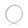 Thumbnail Image 3 of Sterling Silver Matt & Polished Finish 6mm Court Ring