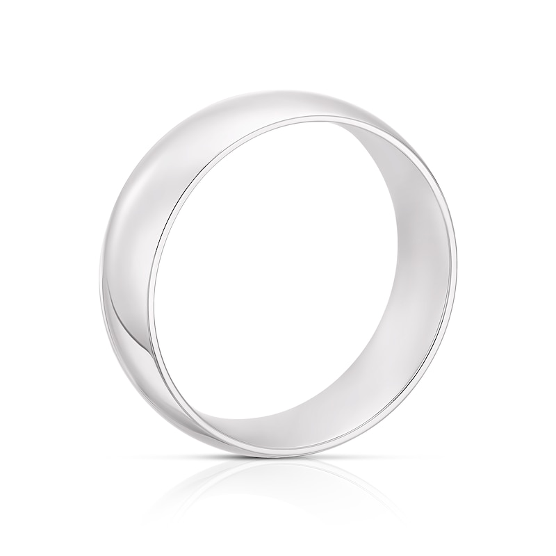 Main Image 3 of Sterling Silver 7mm Super Heavy Court Ring