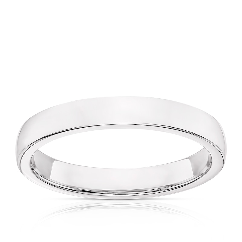 Main Image 1 of Sterling Silver 3mm Super Heavy Court Ring