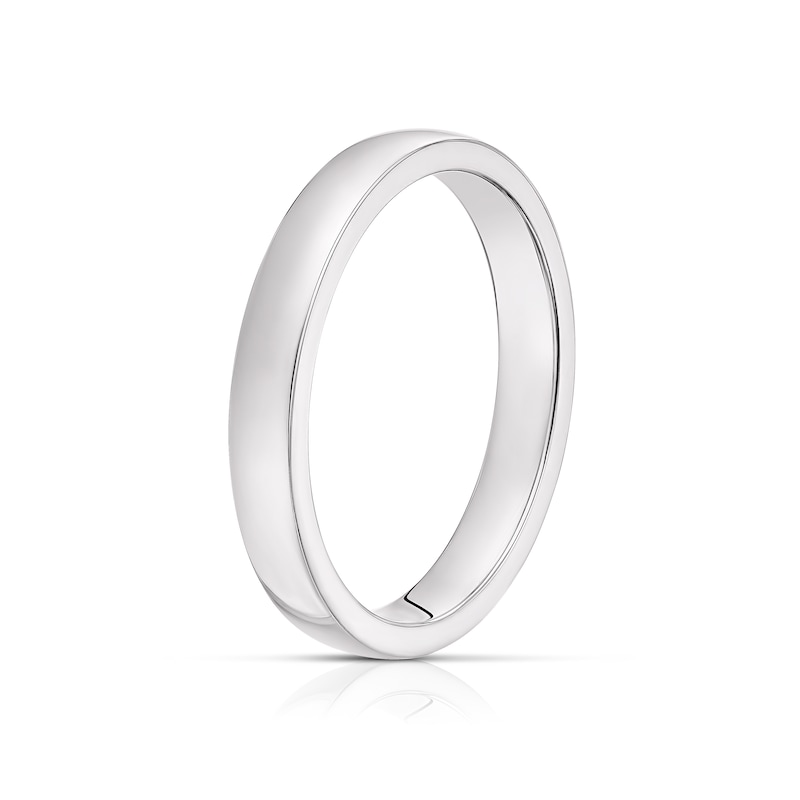Silver 3mm Super Heavy Court Ring